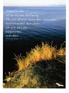 Postkarte János Angeli, ca. 10,5 x 14,8 cm Jedes Ende ist auch ein