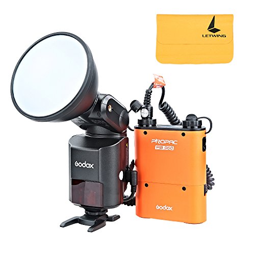Godox Witstro AD360II-N TTL 360W GN80 Powerful Speedlite Flash Light + 4500mAh PB960 Lithium Battery for Nikon Camera ((AD360II-NOrange) Godox Witstro AD360II-N TTL 360W GN80 Powerful Speedlite Flash Light + 4500mAh PB960 Lithium Battery for Nikon Camera ((AD360II-NOrange)