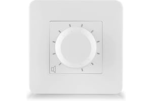 Power Dynamics PDV30 Atenuador de línea de 100v, Control de Volumen de Altavoz para Montaje en Pared (30w), Volumen para instalación de Sistemas de música en oficinas, gimnasios, Tiendas, etc.