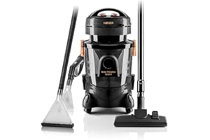 Haeger Lava-Aspirapolvere multifunzione per tappeti, moquette, tappezzeria e auto, detergente per macchie, aspirapolvere asciutto e bagnato, filtro acqua, 1200 W