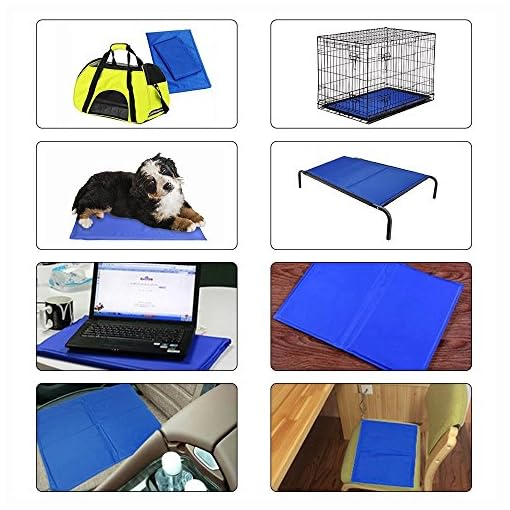 Lauva Dog Cool Mat, Cani Tappetino di Raffreddamento Gel Pads Pet Cat