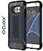 Cubix® Shock Proof Case For Samsung Galaxy S7 edge Tough Armor Tech Series Back Cover case With Premium Carbon Fiber Texture 4 Side Air Cushion Extra Soft Buttons - Navy Blue RS.650.00