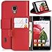 Produktbild DONZO Wallet Structure Tasche für LG Optimus L7 II P710 Rot