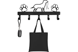 Greyoe Porta Chiavi da Parete Moderno, Portachiavi da Parete, Appendi Chiavi a Muro, Portachiavi da Parete con Ganci Portachiavi con Gancio Portachiavi in Metallo (Cane, 1 Set)