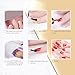 Azure Beauty Professional Gel Nail Polish LED Lamp Kit, Including 4 Pcs 12ml Colour Gel, Top & Base Coat 12ml, 24W Nail Lamp, 24 x Glitter Powder and Manicure Tools Set