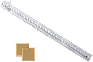 BKSAI Zip for Fly Screen, Only Zip No Net, Zipper Opening for Window Screen, Easy to Open & Close Window, Window Screen Accessory for Passing Roof Window (White, 1 PCS)