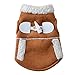 Produktbild MerssavoHaustierhemden mit Tasche Herbst Winter Warme Niedlichen Hundewelpen Polyester Kleidung Haustier Kleidung Braun (S)