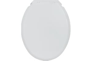 Wirquin 20718747 FIRST universell form termoplastisk toalettsits, bottenfixering, mjuk stängning