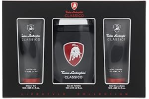 TONINO LAMBORGHINI GOLF Tonino Lamborghini Classico - Set regalo 3 pezzi, Eau De Toilette, 125 ml, gel doccia 100 ml, balsamo dopobarba, 100 ml