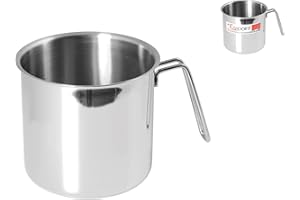 Home Bollilatte Inox Ecopoint Cm12 Pentole E Preparazione Cucina, Acciaio Inossidabile, Argento, 1 Litro