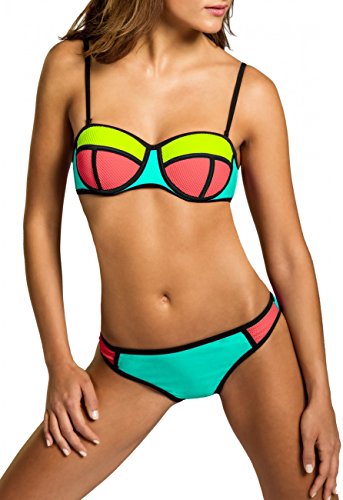 CASPAR BIK005 Damen Bandage Bikini Set