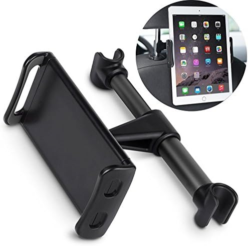 MOREZONE Car iPad Tablet Holder Car Seat Mount Cradle Holder,Car ipad Holder Universal, Tablet Headrest Mount Car Backseat Holder With 360 Degree Rotation Tablet Car Holder