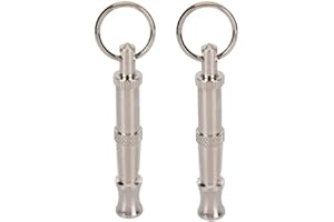 WPCASE Fischietto per Cani Antiabbaio Fischietto Ultrasuoni per Cani per I Trucchi di Richiamo E per Smettere di Abbaiare Aiuto al Comportamento di Addestramento 2pcs