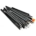 Glow Professional 25 piece Nail Art Brushes and Dotting Tools Set; Black