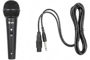 QTX Handheld Dynamic Singing Microphone Black