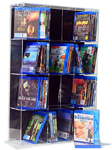 SORA Acrylic Blu-ray Rack with black back-panel