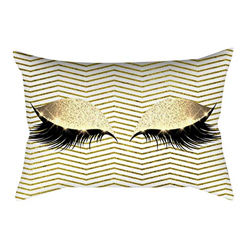 MOIKA 30x50cm Housse de Coussin, Cils Dehors Doux Velours Canapé-lit Ensemble Taies d'oreiller en Marbre Simple Home Décor Confortable Literie Ensemble(D)