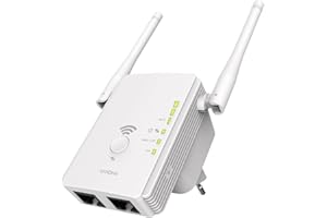 STRONG - WiFi Amplificador - Repetidor WiFi 300 Mbps - Compatible con Box/Router - 1 Puerto Ethernet LAN + 1 Puerto Ethernet WAN/LAN - Doble Banda 2,4 GHz + 5 GHz - 2 Antenas Externas - Blanco