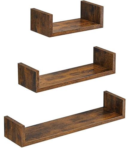 Ripiano A Muro In Massello Rovere 120x30 Cm | Non Trattato, Per Interni Rustici