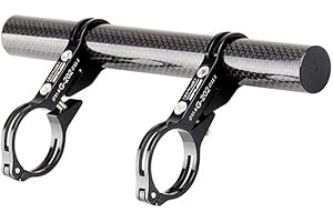 Emove GUB 31.8MM Double Clamp Carbon Fiber Super Long Bike Bicycle Handlebar Extender Extension Light Lamp Computer Phone Mount Bracket Stand Holder