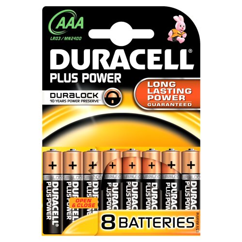 Price comparison product image Duracell Plus AAA Battery (Pack of 8)