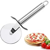 Paslanmaz &Ccedil;elik Pizza Ruleti, Hamur Kesici, Profesyonel Mutfak Aleti 20 Cm Pizza Kesici Tekerlek Yapışmaz Bı&ccedil;ak,&Ccedil;elik Pizza B