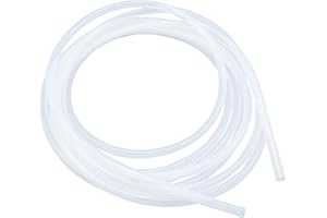 LAVMHAB Silikonschlauch 8mm ID x 10mm OD 5 Meter Länge, Lebensmitteltaugliche Schläuche Flexibler Schlauch Klar Wasser Luft Rohre für die Pumpe übertragen