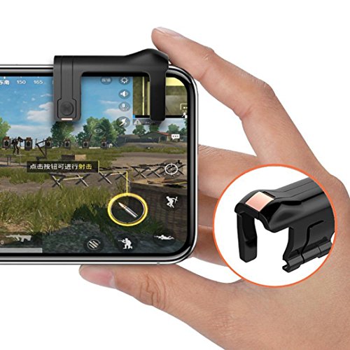 Bescita 1 Paar Mobile Game Controller Sensitive SchieÃŸen und Ziel Tasten Gaming Trigger Fire Button Griff fÃ¼r L1R1 Shooter Controller PUBG Smartphone (A)
