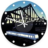 Uhr Wanduhr Berliner S-Bahnbrücke 2 Vinyluhr Schallplattenuhr