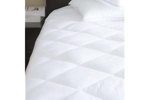 AAF TEXTILES King Quilted Mattress Protector Extra Deep Pocket Fitted Hypoallergenic Hotel Quality Super Soft Brushed Fabric