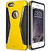 Produktbild iPhone 6 / 6S Hülle (4,7 Zoll), ESR® Hybrid Bumper Schutzhülle, Weiche Silikon + Hart PC + Metall 3-Schichten Stoßdämpfung Hülle für iPhone 6/6S [Kostenloses Geschenk: HD Schutzfolie]- Racer Gelb
