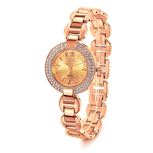 Barbie Damenuhr Leder Armband Kupfer Armbanduhr Quarz Analog Uhr Schwarz