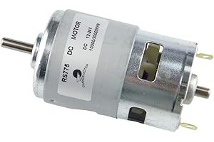 ‎CHANCS CHANCS Permanentmagnet DC 12V 775 Motor 12V/24V DC Mini-Getriebemotor 5mm Welle DC-Motor Hohe Geschwindigkeit 10000RPM/20000RPM Getriebemotor Elektronischer Kompone