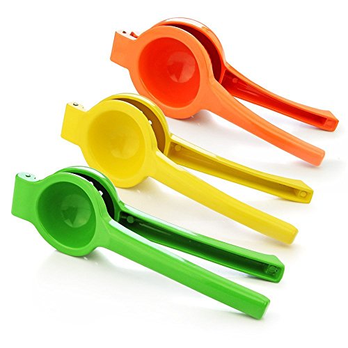 ducomi® Easy Squeeze – Saftpresse manuell aus Aluminiumlegierung – Zitronenpresse einfach und schnell Ihre Lieblings-Zitrusfrüchte – erhältlich in 3 Größen S (Lime) - 6
