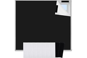 KARJIAJA Portable Blackout Blinds, 150X100cm Temporary Blackout Blinds Stick on Windows 100% Blackout Blinds No Drill Cut to Size Blackout Curtains with Self Adhesive Fasteners for Nursery Bedroom Travel