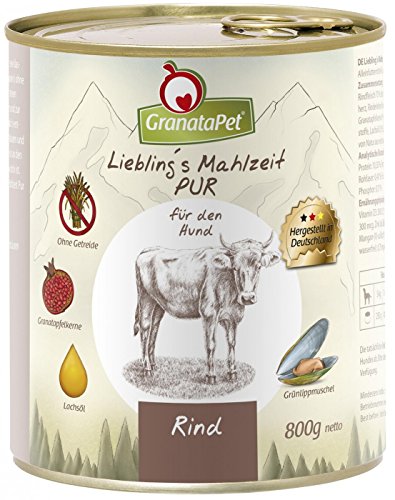 Preisvergleich Produktbild GranataPet Lieblingsmahlzeit Rind PUR 6 x 800g Rind PUR