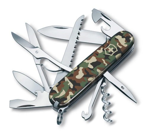 Preisvergleich Produktbild Victorinox Taschenwerkzeug Offiziersmesser Huntsman, Camouflage, 91 mm, 1.3713.94