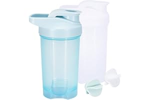 HIUSITY Shaker Proteinshake, Protein Shaker mit Kugel für Super Cremige Fitness Eiweiß Shakes, Proteinshake Becher, Gym Shaker, Langlebiger, Auslaufsicherer, Geruchsneutraler Shake Becher, 500ml