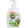 Just Green Organic Natural Hand Soap - Nature & Skin Friendly Aloe Vera Extract Infused, Liquid Herbal Hand Wash - Suitable for All Skin Types, 400ml