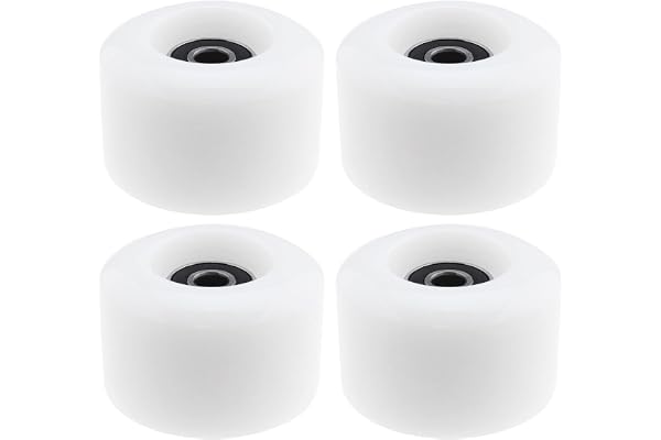The Lord of the Tools 4pcs Patins à roulettes Roues 54mm Diamètre 80A Dureté Patins Quad Rechange Roues avec Roulements ABEC-9 608RS Roues de Rechange