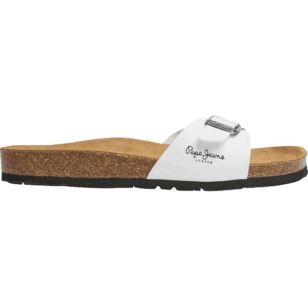 Pepe Jeans Sandales Fille Oban Happy G – Liège Naturel Anatomique, Boucle Fantaisie Unique, Cuir Synthétique Rose Nude, Fabriquées En Espagne