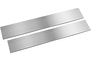 szkoo 2 aste piatte in acciaio inox 304, 3 x 50 x 300 mm (TxWxL), finitura spazzolata, strisce in acciaio inox piatto per cucina fai da te