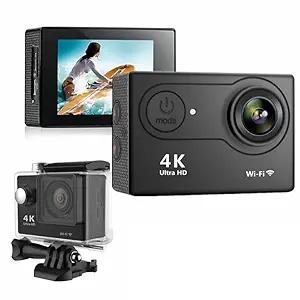 Texton (HOT Offer with 12 Years Warranty) 4K WiFi 30FPS Action Camera Ultra HD Underwater Camera 170 Degree Wide Angle 98FT Waterproof Camera