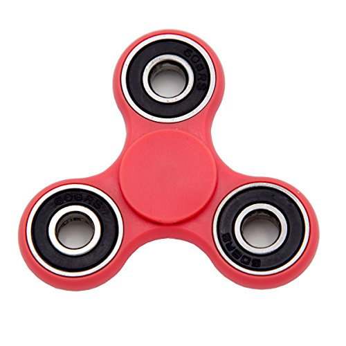WOWLED Fidget Tri Hand Spinner Bearing Steel Hybird Finger Toy for Kids/Adult Red WOWLED Fidget Tri Hand Spinner Bearing Steel Hybird Finger Toy for Kids/Adult Red