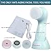 eBasic Rechargeable Facial Cleansing Brush, Electric Vibrating Sonic Waterproof Face Brush Cleansing System with 3 Brush Heads for Facial Exfoliating, Massaging, Microdermabrasion, Pore Minimizer, Helps with Acne, Dark Spots, and Blackheads