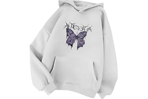 Minetom Damen Kapuzenpullover Langarm Hoodie Kawaii Dinosaurier Hoodies Pulli Teenager Mädchen Mode Casual Sweatshirt Herbst Winter Warme Oberteile mit Kapuze Kordel und Taschen