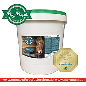 Mash Pferdfutter Dry,Trockenmischung Mash zum Fuettern, Verdauung,Vitalität & glänzendes Fell beim Pferd 8Kg