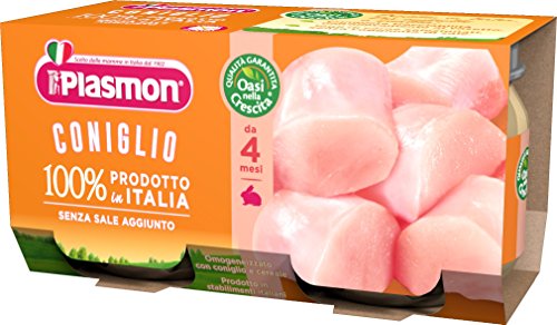 Preisvergleich Produktbild ( 5526 ) PLASMON (HEINZ ITALIA) PLASMON OMOG CONIGLIO 80GX2PZ