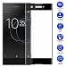 Produktbild MaxKu Sony Xperia XA1 Plus Panzerglas Schutzfolie, Full-Cover HD Displayschutzfolie 3D Vollbild Panzerglasfolie 9H Tempered Glass Hartglas, Glasfolie Handy Schutzglas Schutzfolie für Sony Xperia XA1 Plus, Schwarz