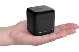 AUYKOO Battery Charger for Go Pro Hero 13 Black, Triple Slot USB Charging Case with SD Card Reader/Type-C Cord Batteries Carry Case Fully Compatible with Original Go Pro 13